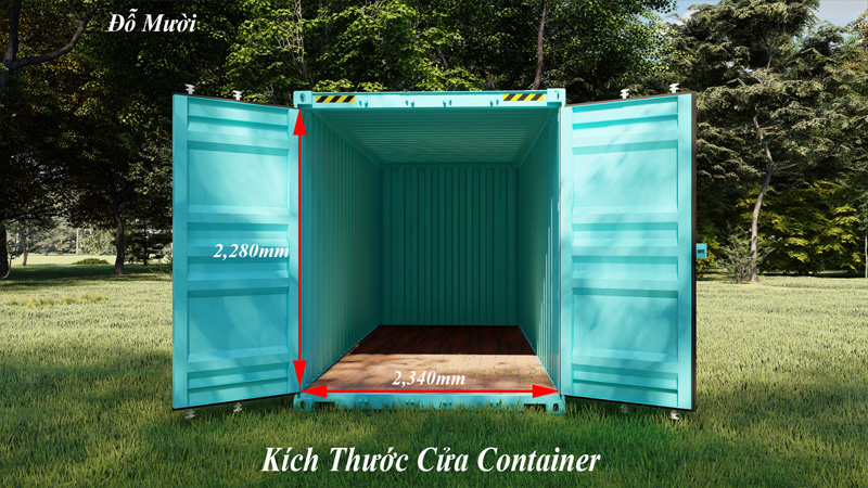 Kích thước container 20 ft