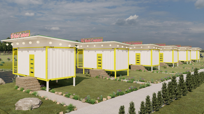 container 20 feet homestay