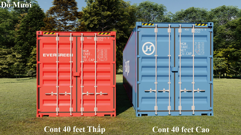 kích thước container 40 feet