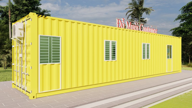 Ứng dụng của container 40 feet hc