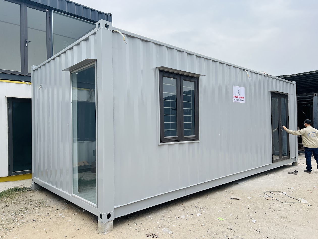 Nhà container nhỏ tiện nghi thực tế dành cho gia đình trẻ