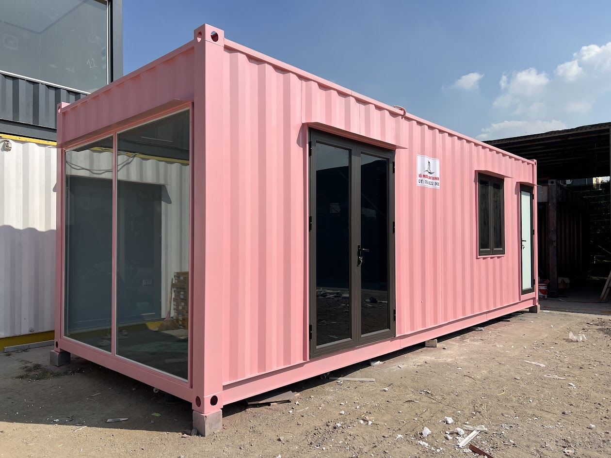 Nhà container nhỏ tiện nghi thực tế dành cho gia đình trẻ