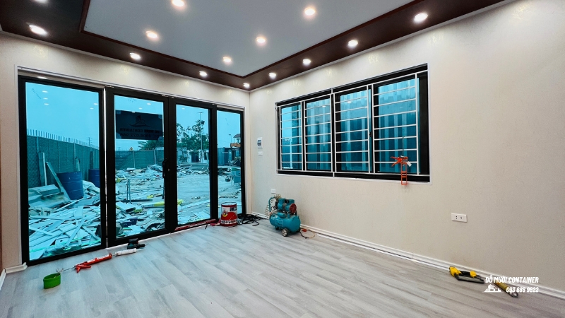 nhà container 42m2 xịn hơn nhà xây